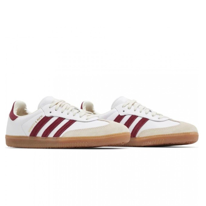 Adidas Originals Samba OG Sporty Rich White Core Burgundy